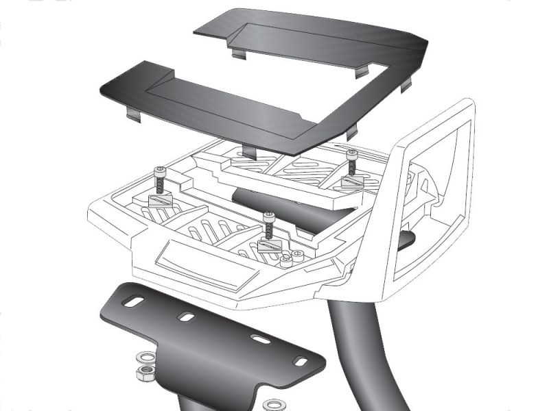 Hepco & Becker Alu Rack BMW F750GS (2018- | preto)