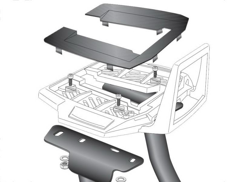 Hepco & Becker Alu Rack Yamaha TMAX 530 ABS (2012-)