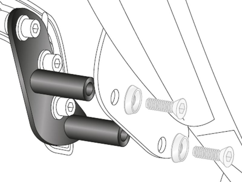 Hepco & Becker Adaptador C-Bow Ducati Diavel (à direita)
