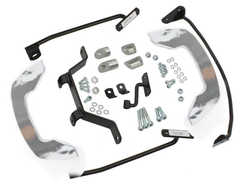 Hepco & Becker C-Bow suporte de alforje Harley-Davidson FXDB Dyna Street Bob / FXDC Super Glide / Low Rider (cromado)