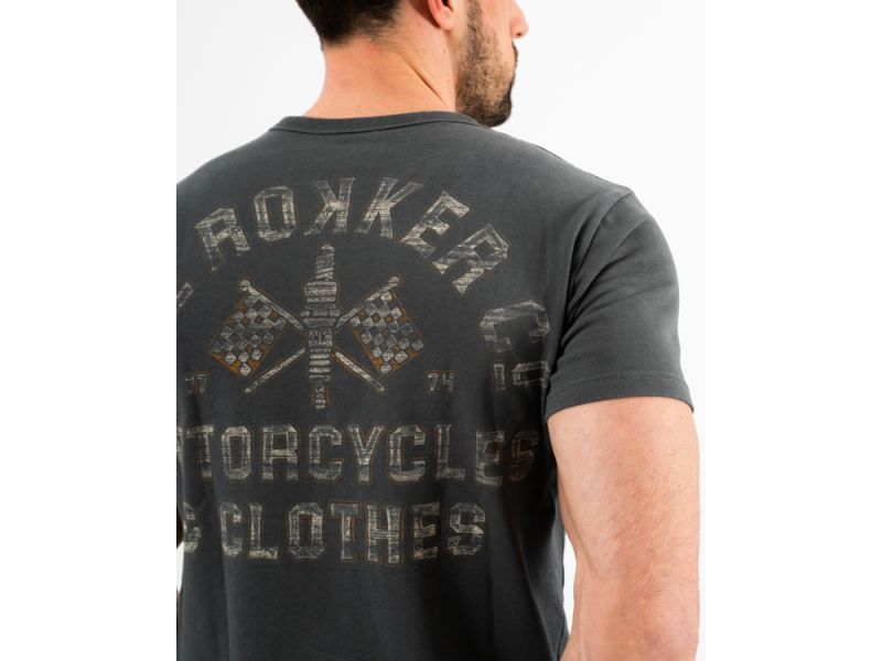 rokker Motorcycles & Co. T-Shirt (cinza)