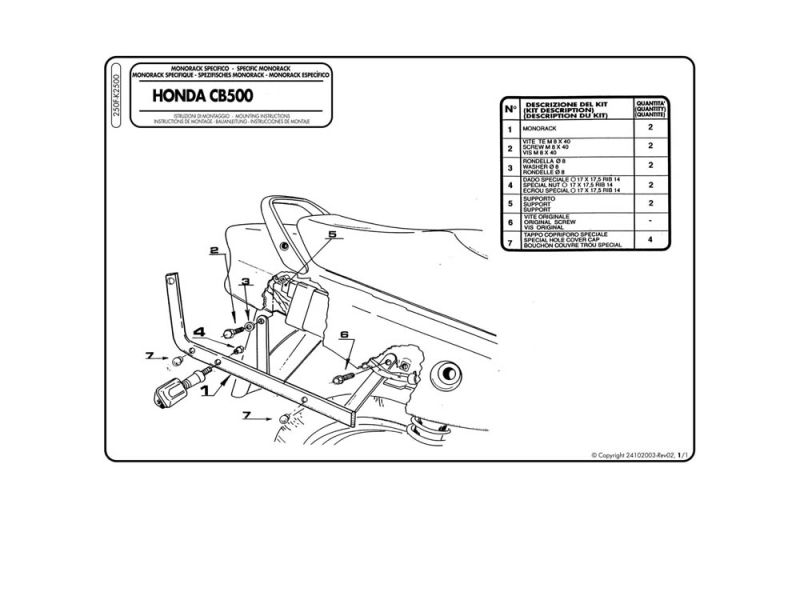 Hepco & Becker Barra de Crash Honda CBX 1000 (1978-1979)