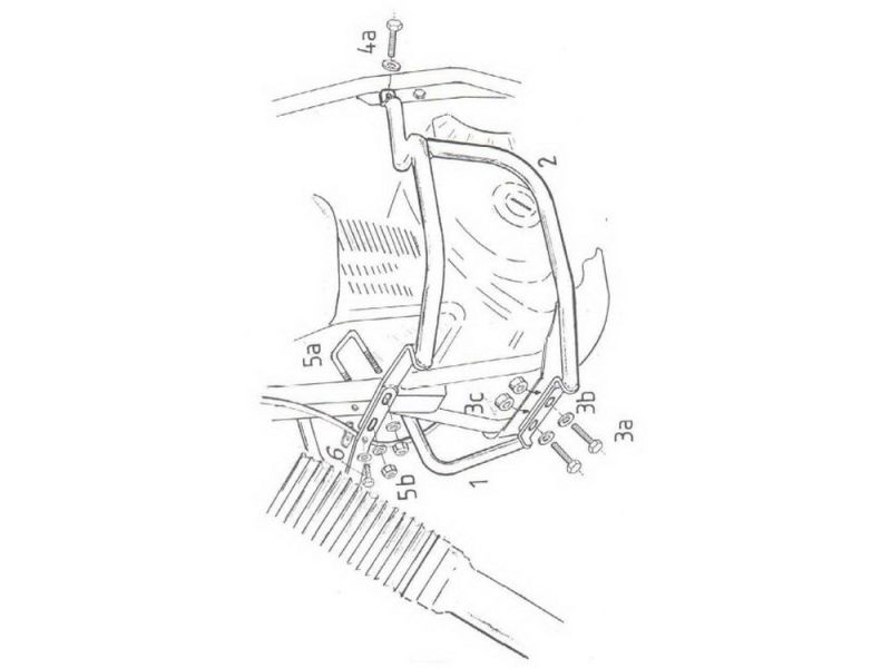 Hepco & Becker Crash bar Suzuki DR 650 RS (preto 1990-)