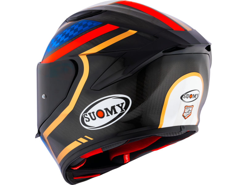 Suomy TX-Pro Emblem E06 Motorradhelm (Schwarz/Gold/Blau/Rot)
