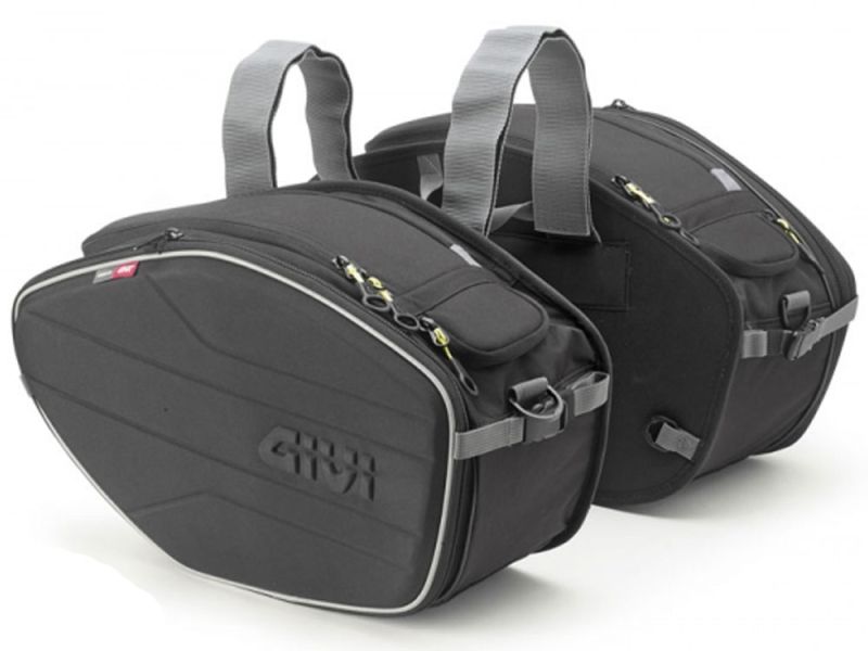 GIVI EA101B Conjunto de alforges de motocicleta (2 x 19-25 litros) para motos desportivas