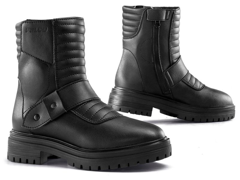Falco Luna Damen Motorrad Stiefel schwarz