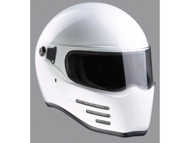 Capacete de Motociclista Bandit Fighter (branco)