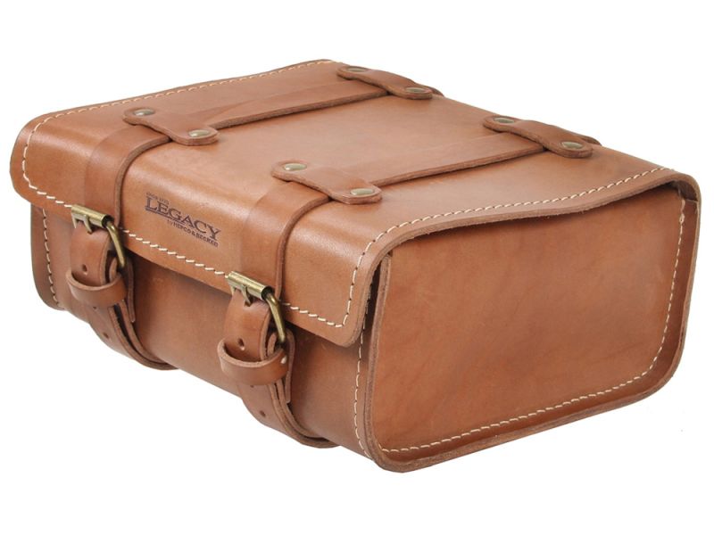 Hepco & Becker Saco de cauda de couro legado (castanho claro)