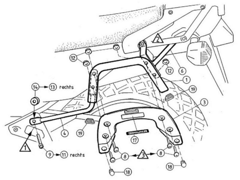 Krauser Porta-bagagens Honda VFR 800 (2002-)