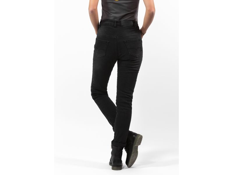 John Doe Betty High Motorcycle Jeans Ladies (curto | preto)