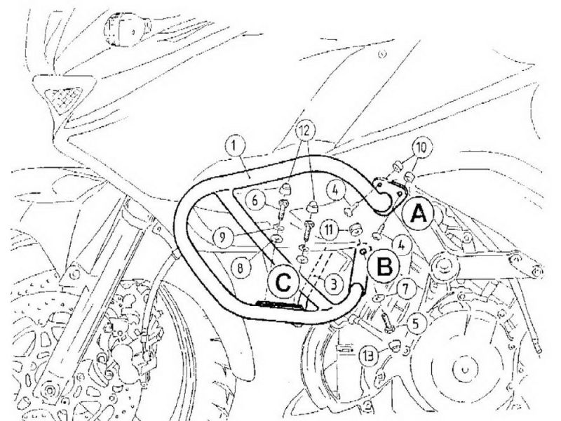 Hepco & Becker Bar Kawasaki KLV 1000 (2004-2008)