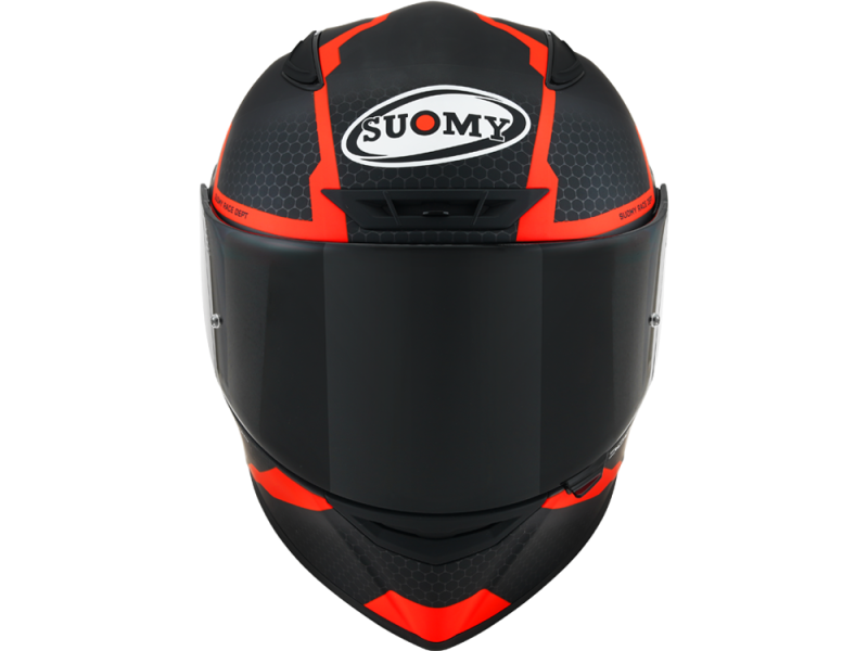 Suomy Track-1 Reacção de capacete facial completo (antracite mate / vermelho)