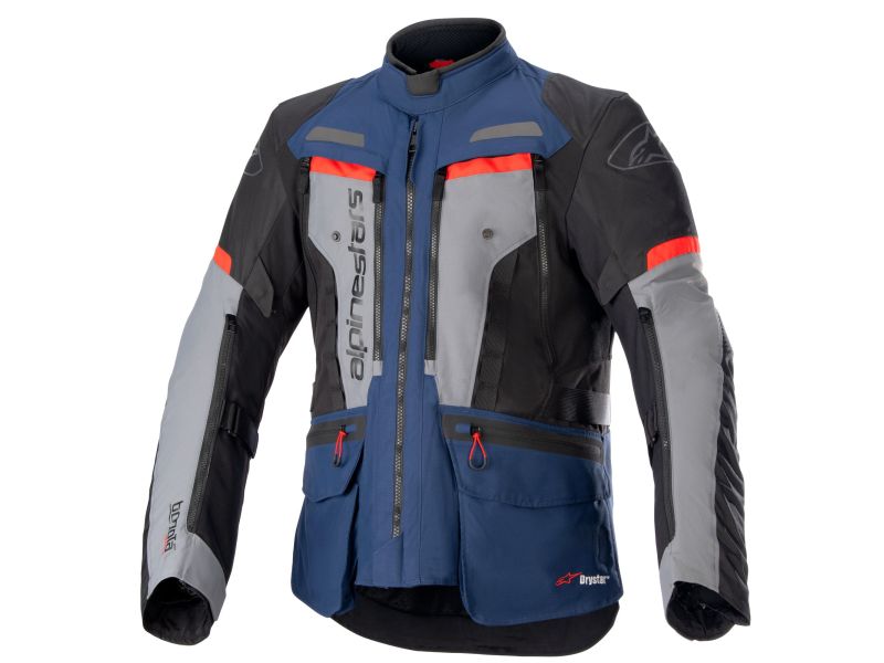 Alpinestars Bogota' Pro Drystar Textiljacke (Blau/Schwarz/Grau/Rot)