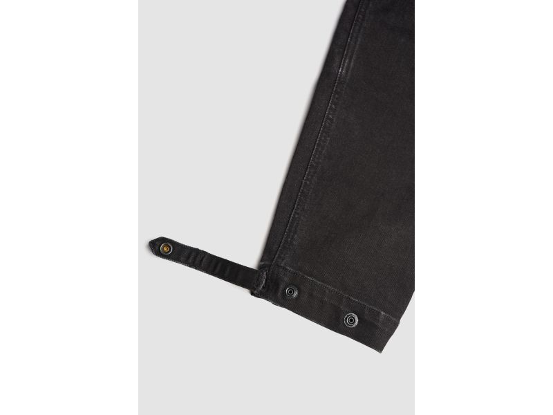 Pando Moto Mark Black AAA Motorradjeans Kurzgröße (Schwarz)