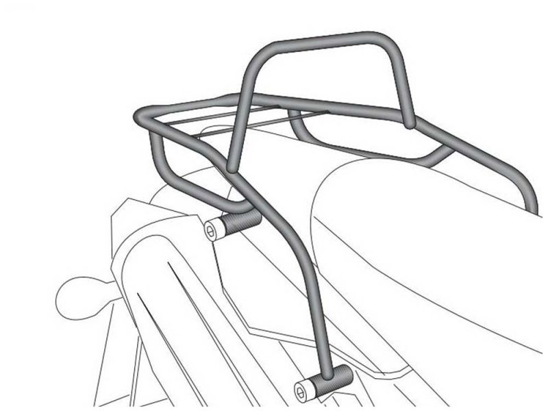 Hepco & Becker Porta-bagagens Moto Guzzi V7 II Scrambler (cromado)