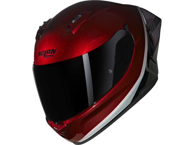 Nolan N60-6 Sport Verniciatura Speciale 349 Motorradhelm (Rot/Schwarz/Grau)