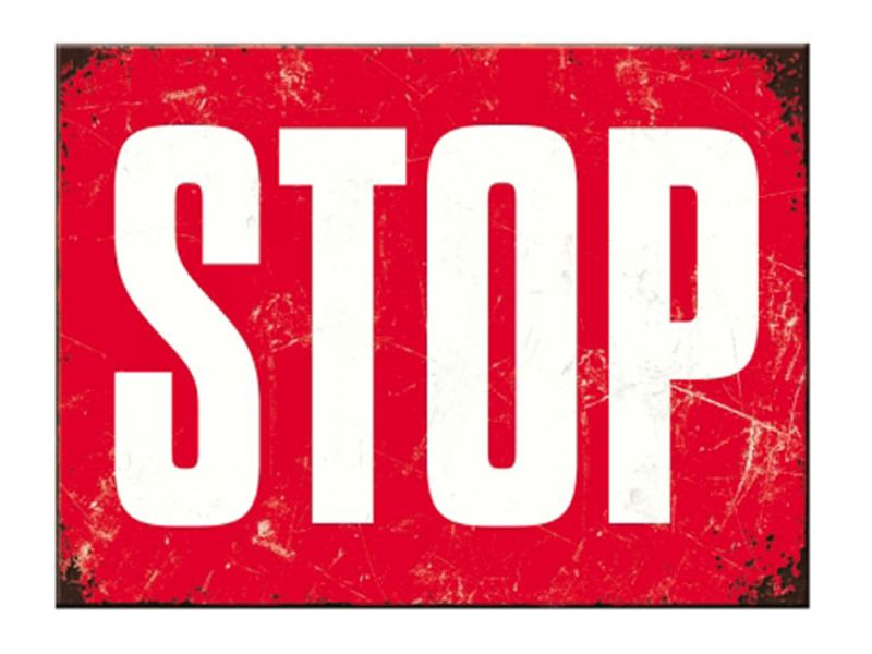 Nostalgic-Arts Imã de paragem (6x8cm)