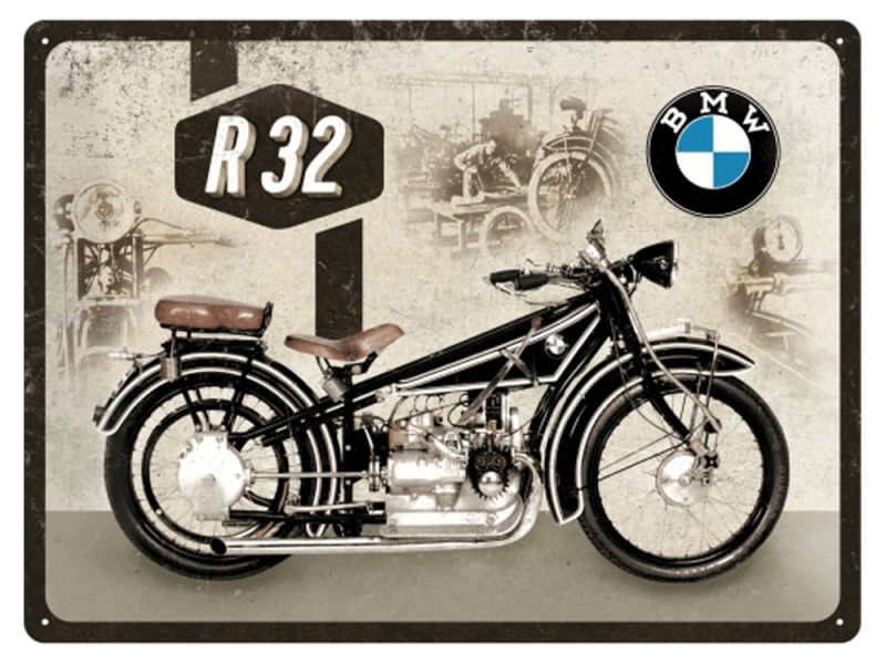 Nostalgic-Arts Sinal metálico BMW R32 (30x40cm)