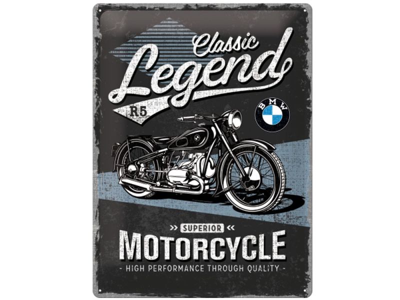 Nostalgic-Arts Signo de lata Classic Legend da BMW (30x40cm)