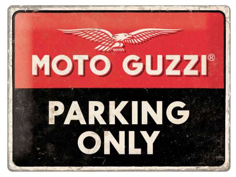 Nostalgic-Arts Moto Guzzi Parking Only metal sign (30x40cm)