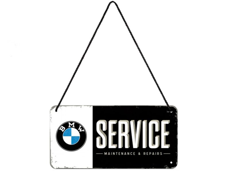 Nostalgic-Arts Placa de pendurar de serviço BMW (10x20cm)