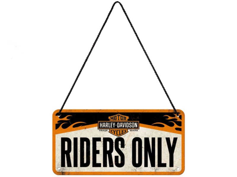 Nostalgic-Arts Harley Davidson Riders Apenas sinal pendurado (10x20cm)