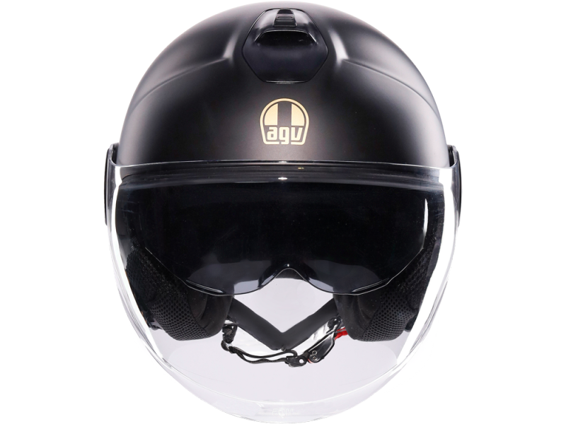 AGV Eteres Ponza Motorradhelm (Schwarzmatt/Gold)