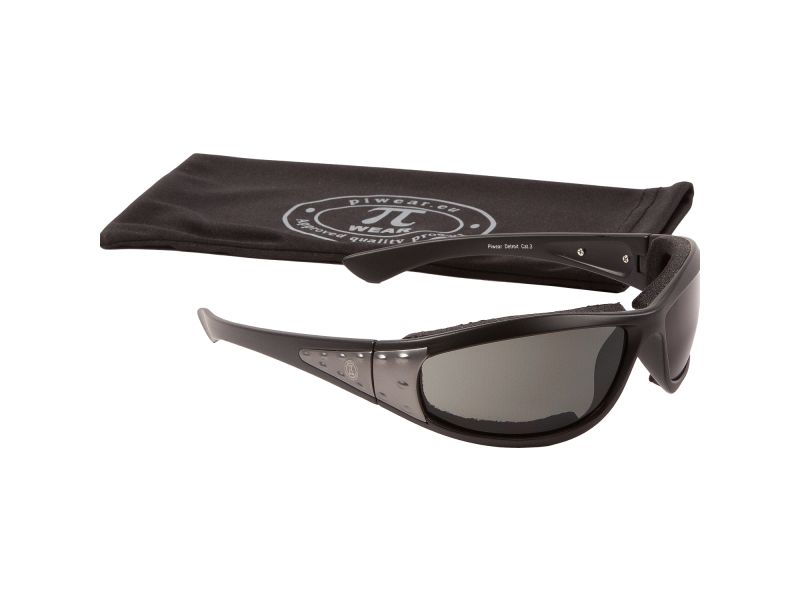Óculos de motocicleta PiWear Detroit SM (tinted | preto)