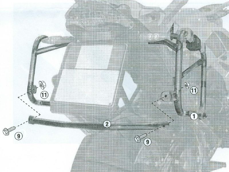 GIVI Trekker Outback pannier rack CAM BMW R1200GS (2004-2012)