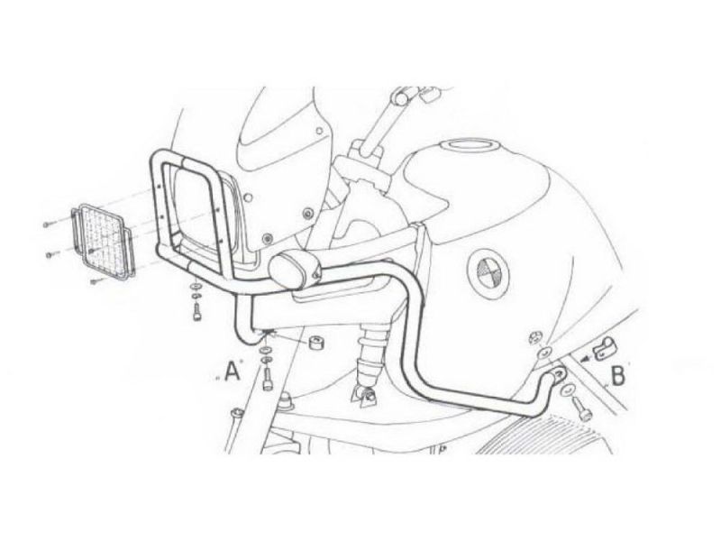 Hepco & Becker Guarda do tanque BMW R 850 GS / R 1100 GS (cromado)