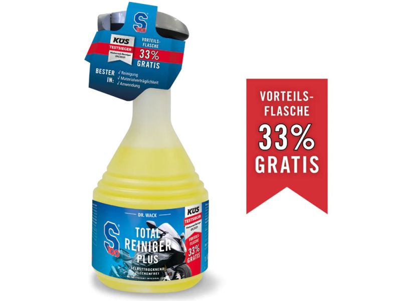 S100 Motorizada Total Cleaner Plus tamanho especial