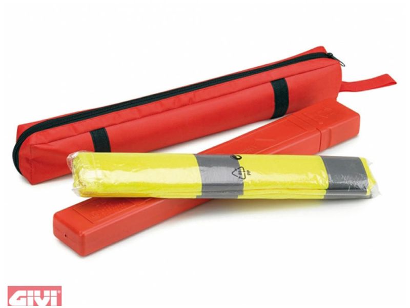GIVI Conjunto de segurança com triângulo de advertência e colete de advertência