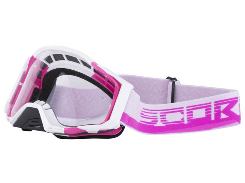 Óculos Scorpion Goggle E21 unisex (rosa/branco)