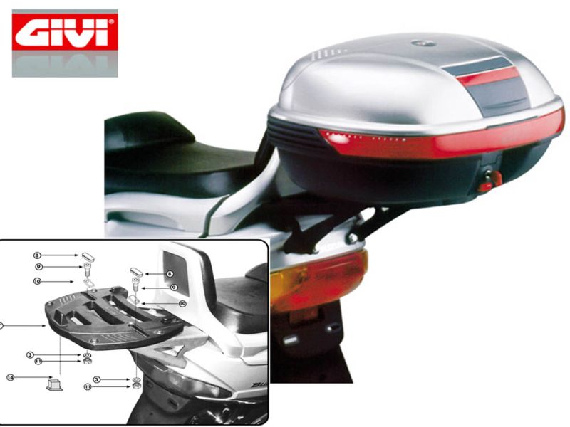 GIVI Bagageiro Monokey SR Suzuki Burgmann 250 / 400 (1998-2002)