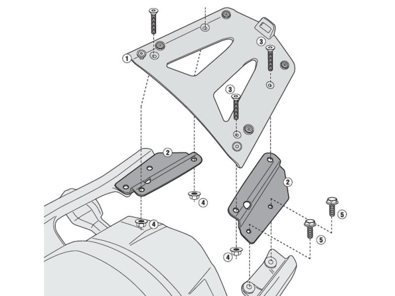 GIVI Bagageiro Kawasaki Versys 1000 (2012-)