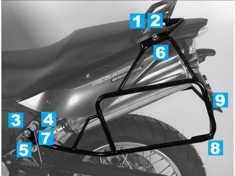 Hepco & Becker Porta-bagagens Lock-It Aprilia Pegaso 650 Strada / Trail