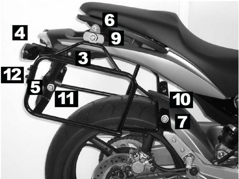 Hepco & Becker Porta-bandejas Lock-It Honda CB 600 F Hornet (2007-2010)