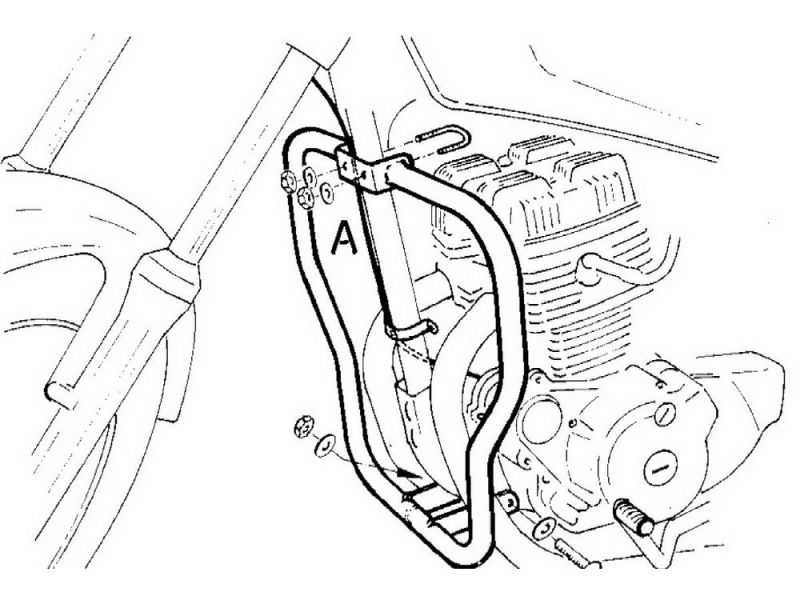 Hepco & Becker Crash bar Honda CB Two Fifty