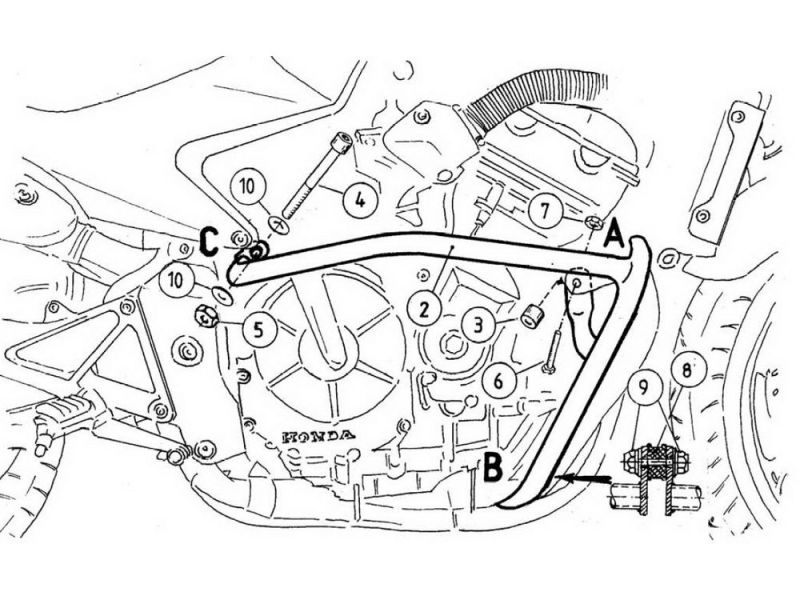 Hepco & Becker Crash bar Honda CBF 600 (2004-2007)