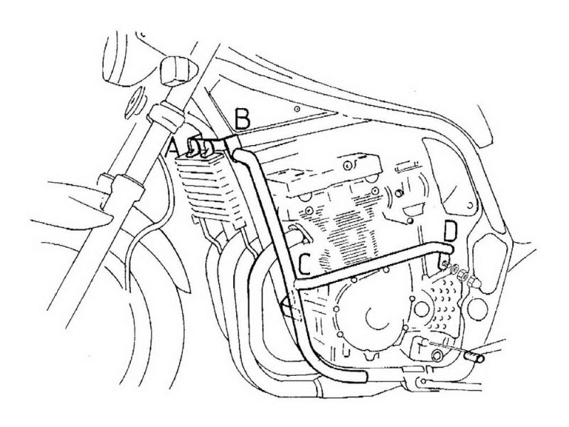Hepco & Becker Barra de Crash Suzuki GSF 600 / S Bandit (1996-1999 preto)