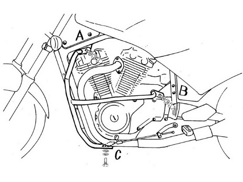 Hepco & Becker Crash bar Suzuki VX 800 (1990-1997)