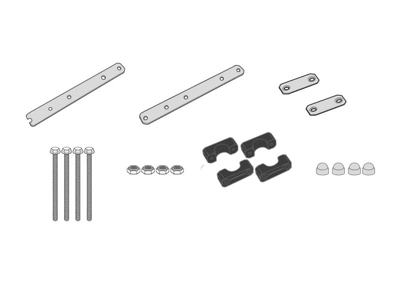 GIVI Kit de montagem S250 em TN355 Yamaha XT 1200Z Super Tenere (2010-) Yamaha XT1200ZE Super Tenere (2014-)