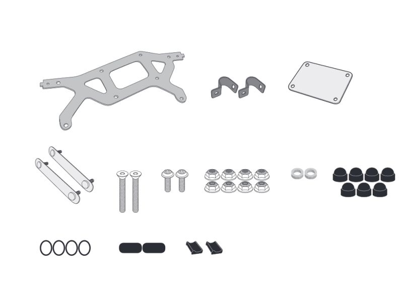 GIVI Kit de montagem S250 a PLR2139 para Yamaha Tracer 900 / Tracer 900 GT (2018-)