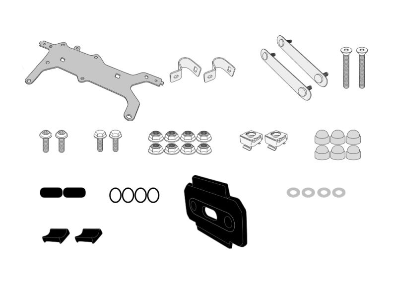GIVI Kit de montagem S250 a PL4121 para Kawasaki Versys-X 300 (2017-)