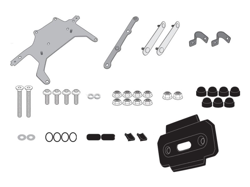 GIVI Kit de montagem S250 a PLR5127 para BMW F750GS / F850GS (2018-)