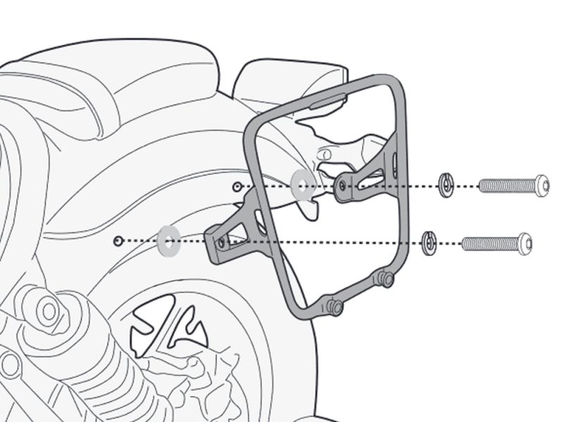 GIVI Spacer MT501S Benelli Leoncino 500 (2017- | esquerda)