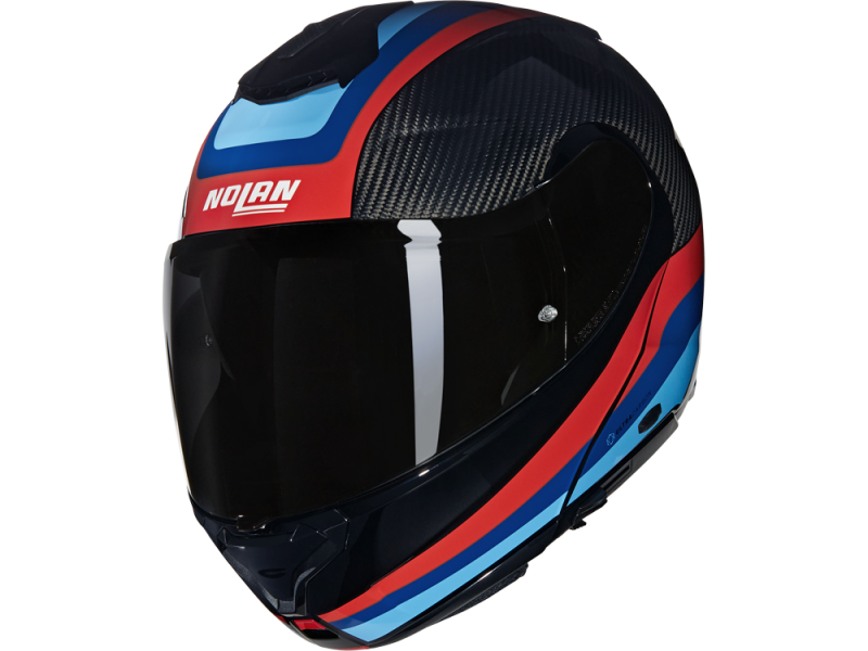 Nolan X-1005 Ultra Carbon Gran Tour 348 Motorradhelm (Schwarz/Blau/Rot)
