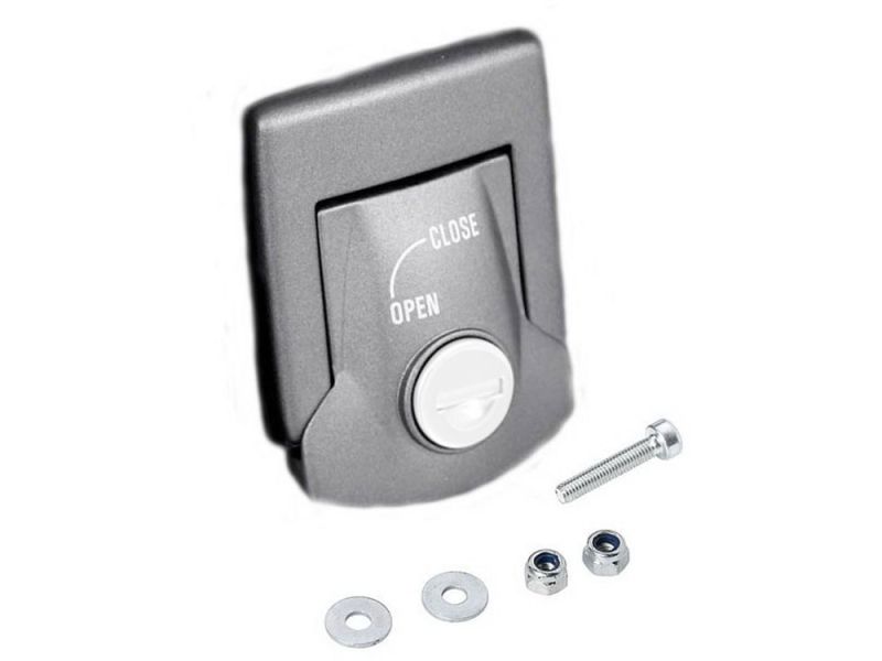 Hepco & Becker Tampa da fechadura do topcase de Gobi (prata)