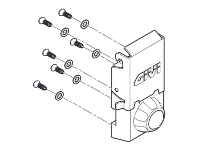 GIVI Bloqueio de bloqueio DLM36 (à direita)